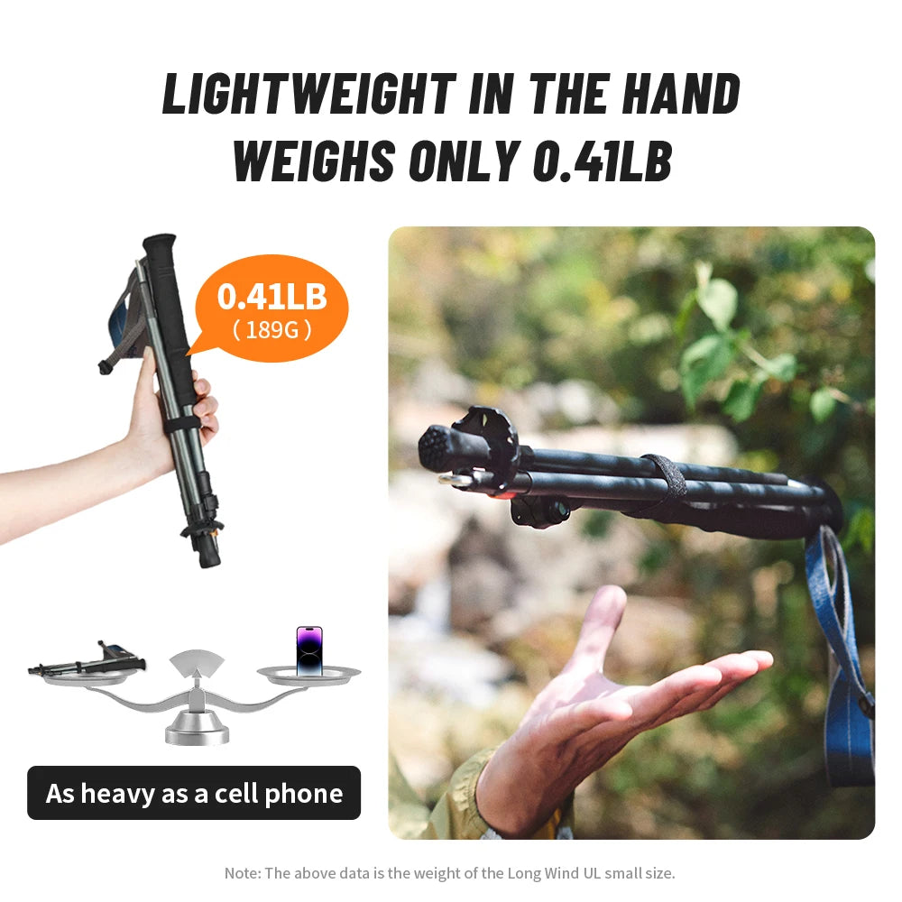 Naturehike Carbon Fiber Collapsible Hiking Poles